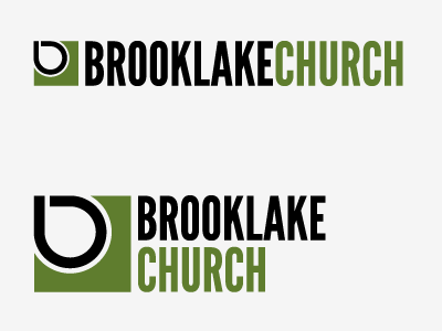 Brooklake Church Logo #2 black brooklake church concept green logo