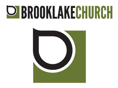 Brooklake Logo b black brooklake church concept drop green logo water