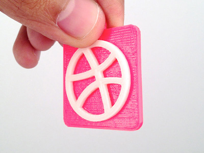 Real Flat Dribbble Icon 3d printing app flat icon ios makerbot realistic