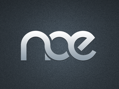 Noe Rebound concept dark logo simple vector