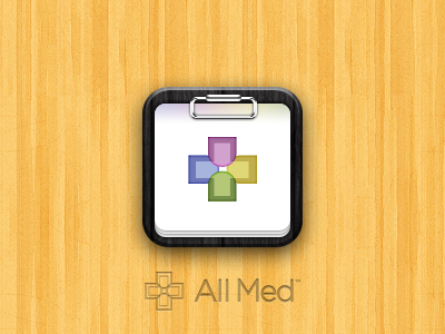 AllMed Icon board clip icon ios ipad medical paper
