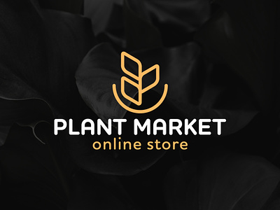 Plant Market branding design logo logo design logotype store logo