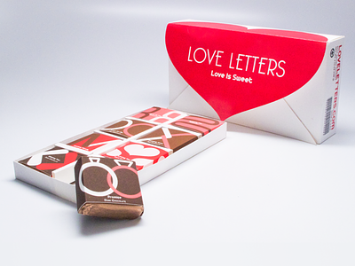 Love Letters - Love is Sweet bitter chocolates graphicdesign love marriage packaging packagingdesign personalproject relationships sweet