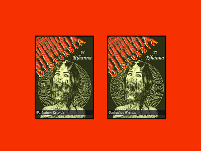 Disturbia Album Cover album artwork design vector