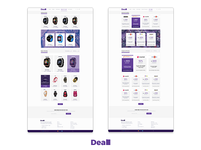 Deal website (Purple Theme) minimal ui ux web