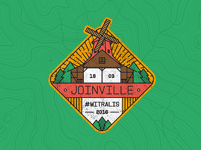BADGE JOINVILLE/BR badge brazil city outlines