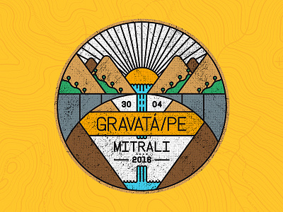 Badge Gravatá Brazil badge brazil city outline