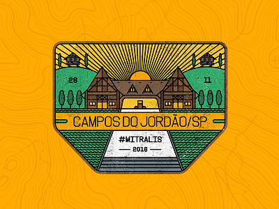 BADGE CAMPOS DO JORDÃO/SP BRAZIL badge brazil city outlines