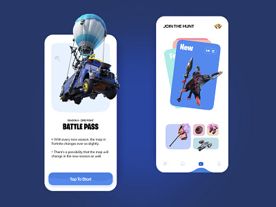 🎮 Game Launcher | Fortnite Mobile App Design