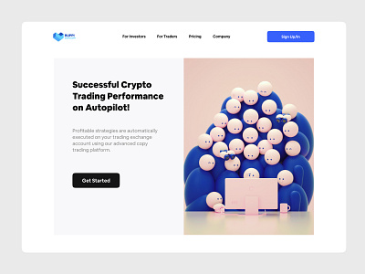 🪙 Cryptocurrency CopyTrading Platform Landing page