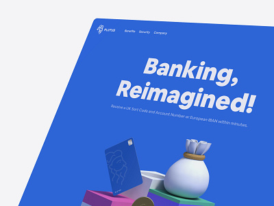 🏦 Plutus Bank | Bank On Crypto Landing Page Design 3d illustration apple wallet bank binance bitcoin coinbase crypto cryptocurrency finance hero landing page master card n26 neo bank payment paypal trade trading