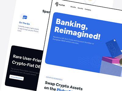 🏦 Plutus Bank | Bank On Crypto Landing Page Design
