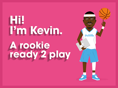 Kevin Tresor the dribbble rookie ball basket ball dribbble first shot illustration player rookie