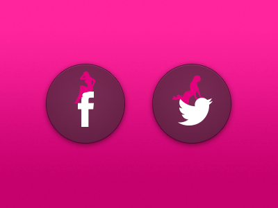Sexy Social Icons adult facebook girl sexy social icon twitter webdesign