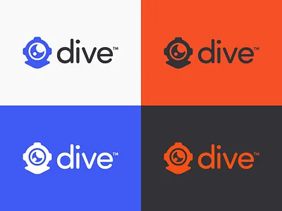 Dive brand branding camera dive diver helmet icon logo scuba video