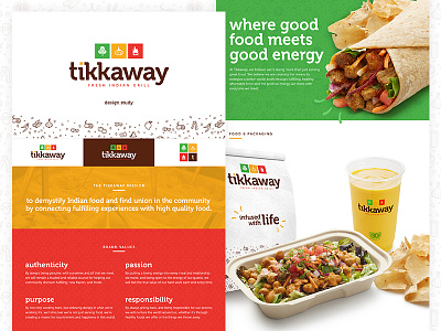 Tikkaway Design Study branding brown design food green happy icon illustration pattern red vector yellow