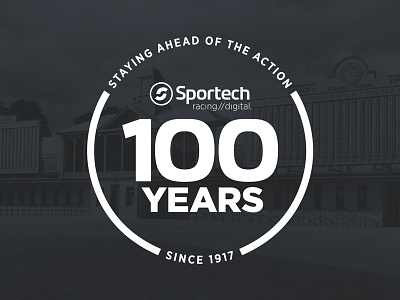 Sportech Racing // Digital - 100 Years 100 years anniversary design history logo web design