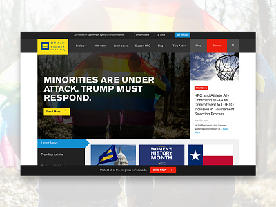 Human Rights Campaign design equal equality home page hrc lgbtq web
