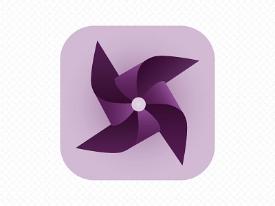 Pinwheel App Icon app app icon dailyui icon pinwheel purple