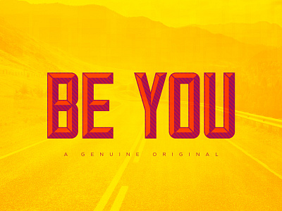 Be You orange red road stripes type yellow