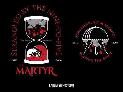 The Martyr apparel available brand branding design custom design forsale illustration vector