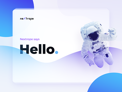 Hello Dribbble astronaut cosmos hello hello dribbble hello dribble nextrope space