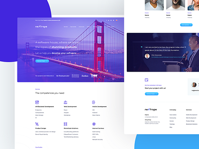 Nextrope Website - Redesign house nextrope portfolio software software house website