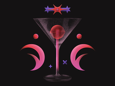 Cravings 🍭 colorful design digitalart drink glass gradient grain illustration lollipop martini sweet sweets tasty texture vector