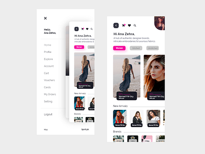 Shopping App (Spirit.pk) UI/UX Interaction Design