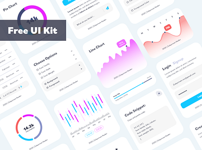 Free UI Element Kit (Adobe XD) adobe app branding dashboard app dashboard ui elements free freebie freebies minimal ui ux design ui elements uidesign uikit uiux