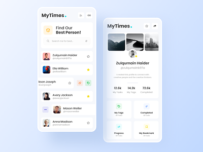 MyTimes UI Design