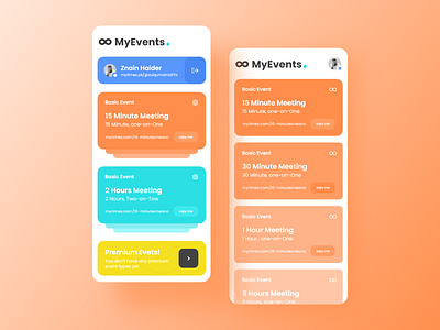 MyEvents UI design 2020 design 2020 trend creative design dribbble ecommerce app gallery illustration medical minimal minimalist popular social media design ui design ui designer ux uxui