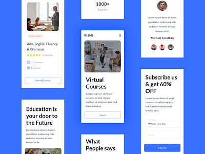 UX/UI Website Design (Education LMS)