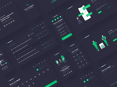 Freebie UI Kit (HelpDown) 2020 design 2020 trend adobe app branding flag flat free freebie freebies illustraion medical minimal minimalist typography ui ux design vector web