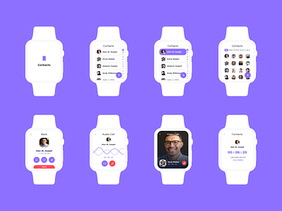 Freebie Apple Watch iOS Collection (Contacts UI Kit) adobe app apple apple design apple watch creative creative design design free freebie freebies freeuikit minimal minimalism minimalist minimalistic typography ui ux ui ux design vector