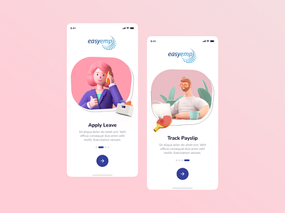 Mobile App - Onboarding - UX/UI Design