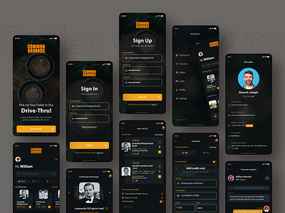 Coffee Order App - UI/UX Designs