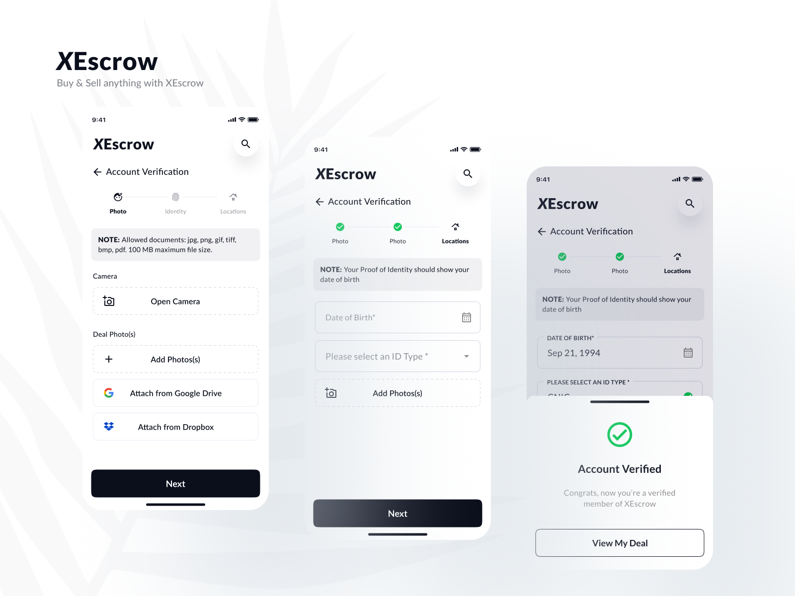 Account Verification UI UX Design by Zulqurnain on Dribbble image.