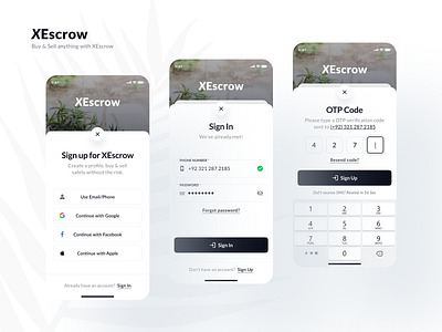 Sign In/Sign Up/OTP Verification UI UX Design