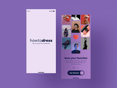 Onboarding Screen UI UX Design - Howtodress