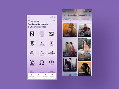 Brands & Posts Page UI UX Design - Howtodress