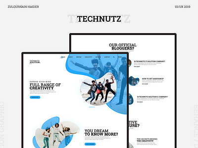 Technutz Solution V1 adobe animation art branding creative design design flat illustration illustrator illutrator logo photoshop typography ui ui ux ui ux design ux vector web webside