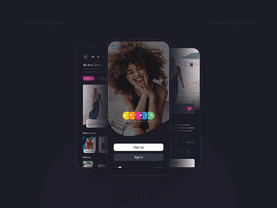 Shopping App (Spirit.pk) adobe creative design design icon logo typography ui ui ux ui ux design ux