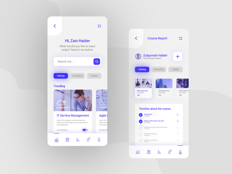 Education App (ad ludum) UX/UI Design by Zulqurnain Haider on Dribbble