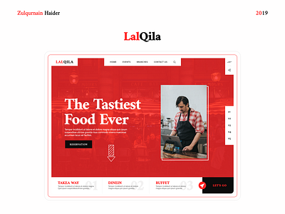 Webpage (LalQila) UI/UX Design