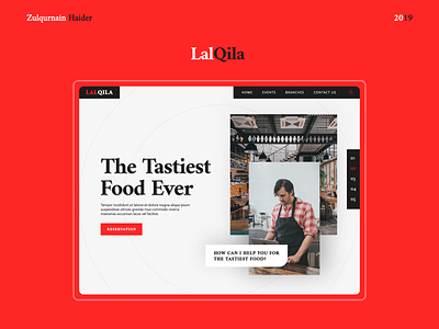 Webpage (LalQila) UI/UX Design