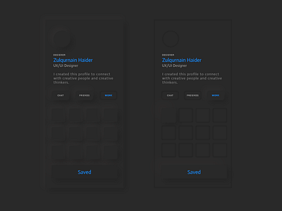 2020 Neumorphism Trend Design | UI Soft Elements Black