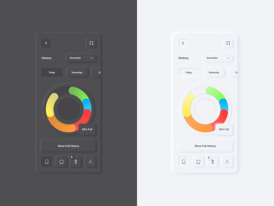 Skeuomorphic History App UX/UI Design adobe app app design creative design design graphic design minimal modern modernism neumorphism photoshop skeuomorph skeuomorphic ui ui ux ui ux design ui 2020 ui design ui designer ux