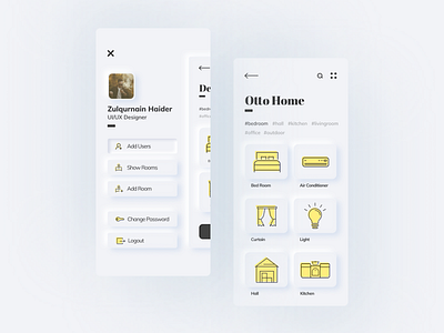 Skeuomorphism/Neumorphism Otto Home App UI Design adobe app creative design design design app fla flat design minimal neumorphic neumorphism sketch skeumorph skeumorphic skeumorphism skeuomorph typography ui ui ux ui ux design web