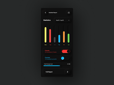 Skeuomorphism/Neumorphism Setting App UI Design